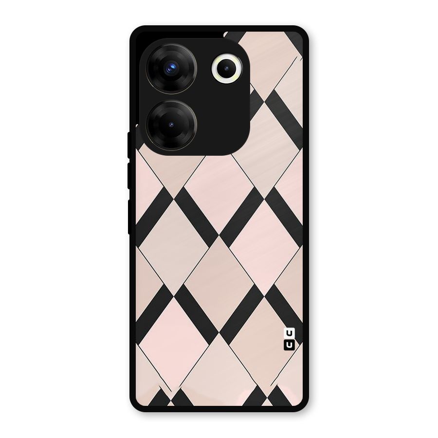Light Pink Metal Back Case for Tecno Camon 20