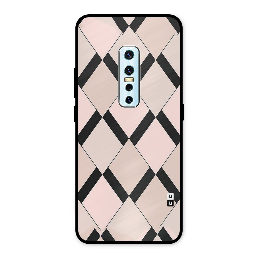 Light Pink Metal Back Case for Vivo V17 Pro