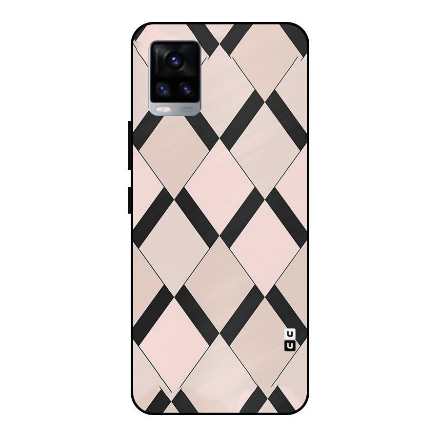 Light Pink Metal Back Case for Vivo V20 2021