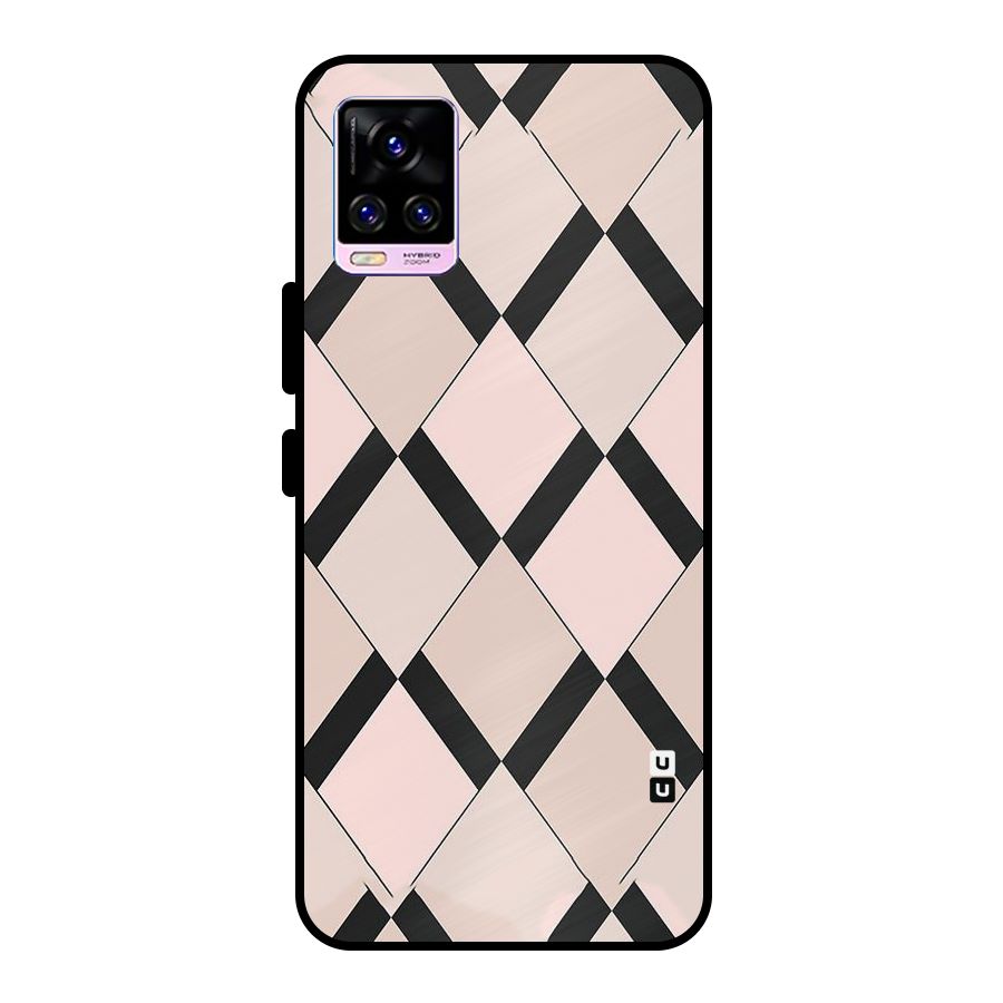 Light Pink Metal Back Case for Vivo V20 Pro