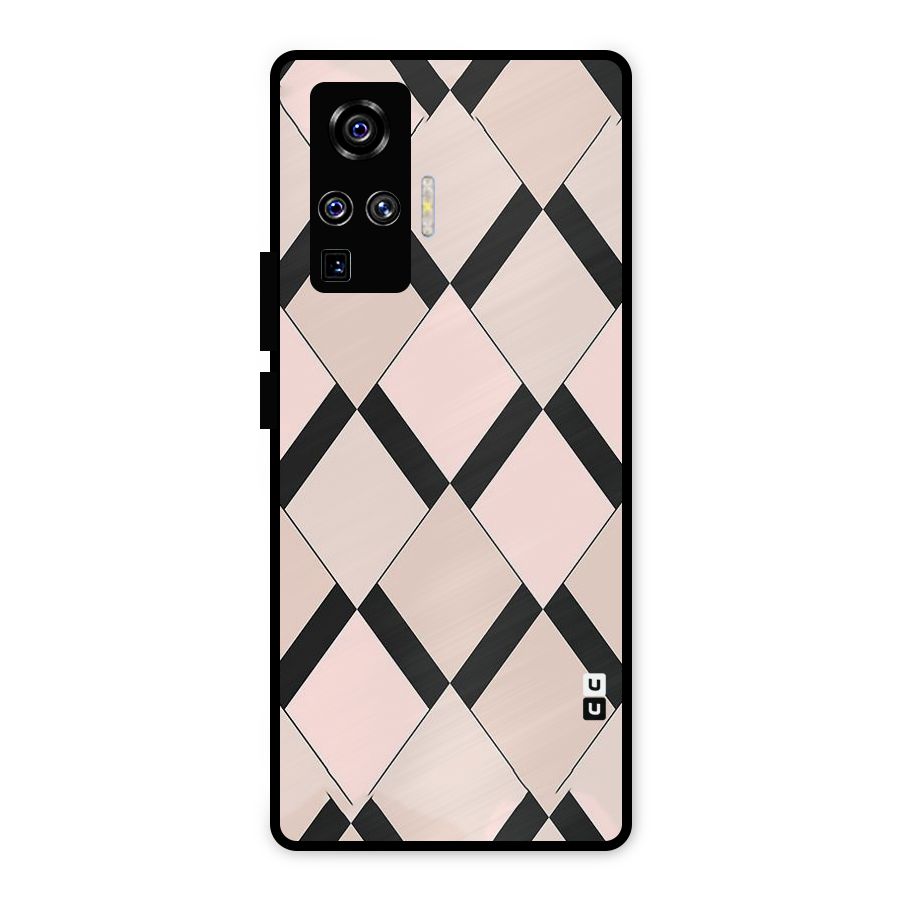 Light Pink Metal Back Case for Vivo X50 Pro