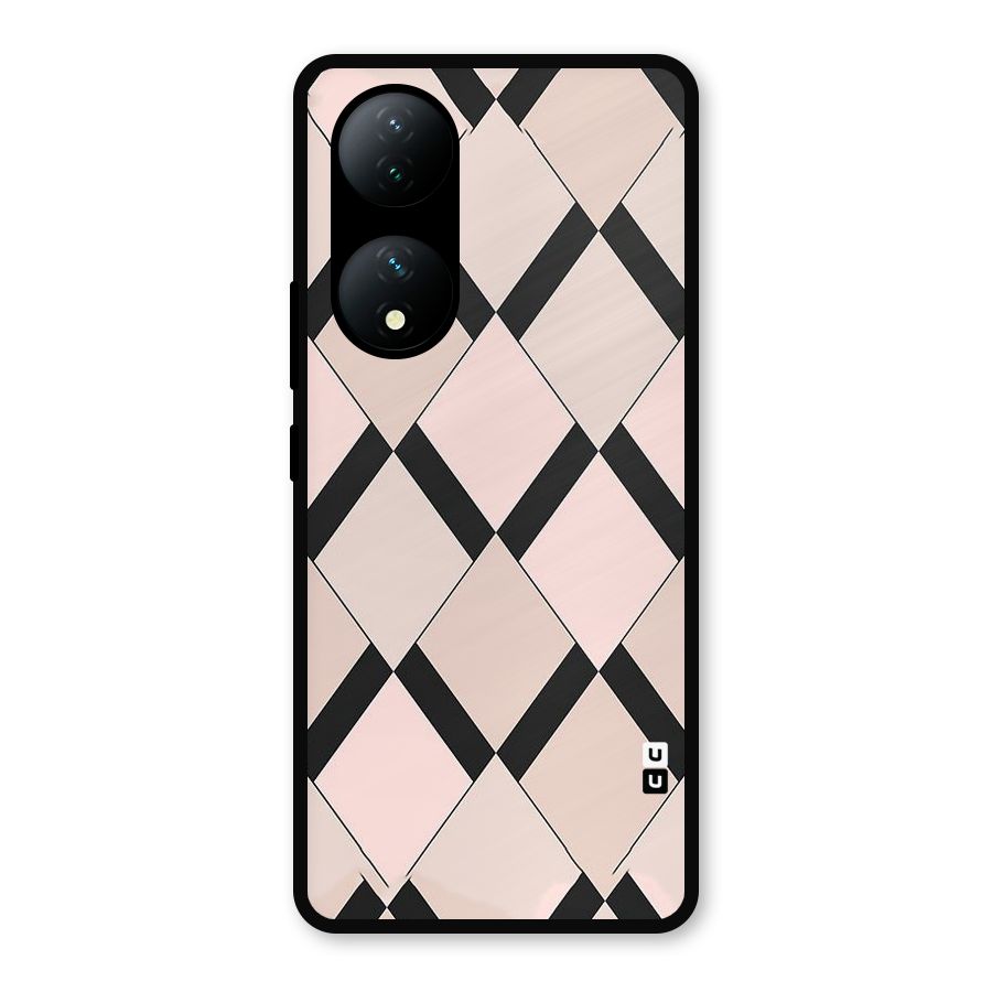 Light Pink Metal Back Case for Vivo Y100a