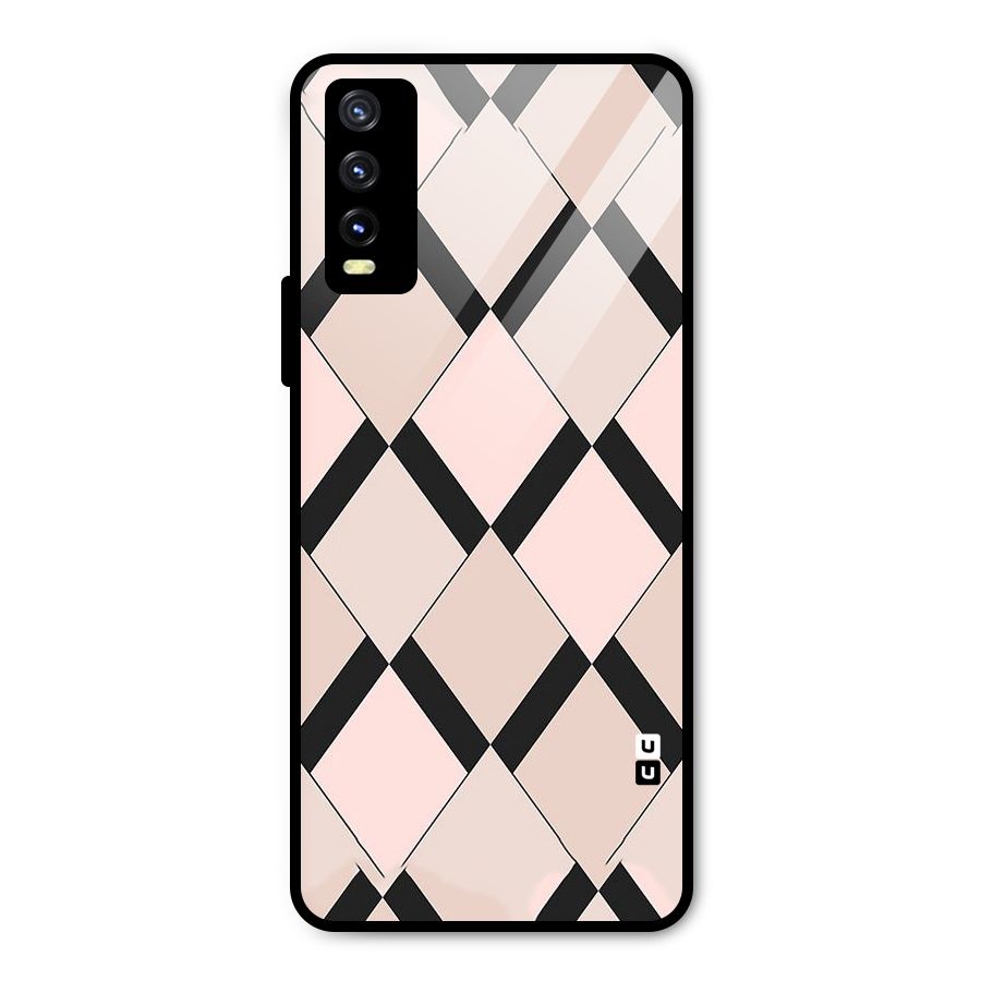 Light Pink Metal Back Case for Vivo Y20g