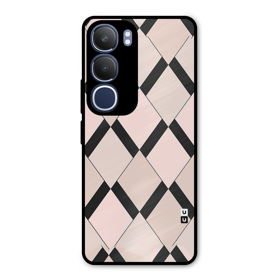 Light Pink Metal Back Case for Vivo Y29
