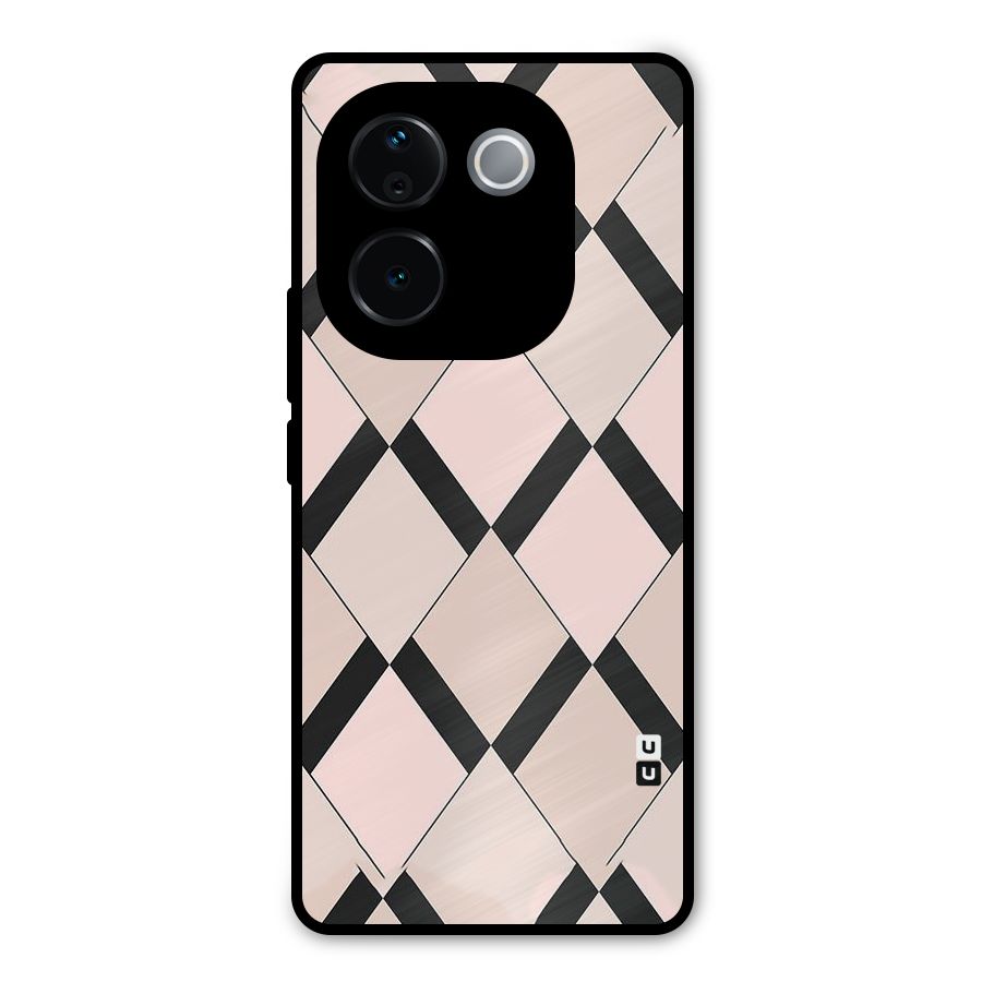 Light Pink Metal Back Case for iQOO Z9s Pro