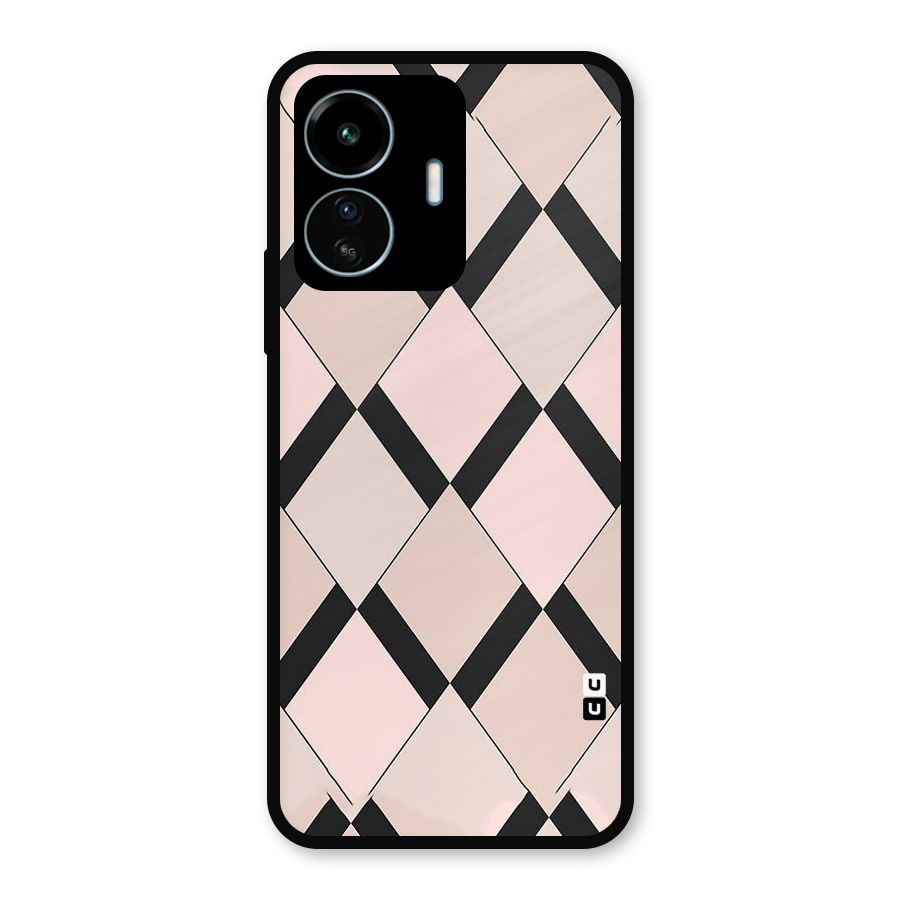 Light Pink Metal Back Case for vivo iQOO Z6 Lite 5G