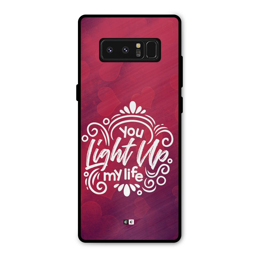 Light Up My Life Metal Back Case for Galaxy Note 8