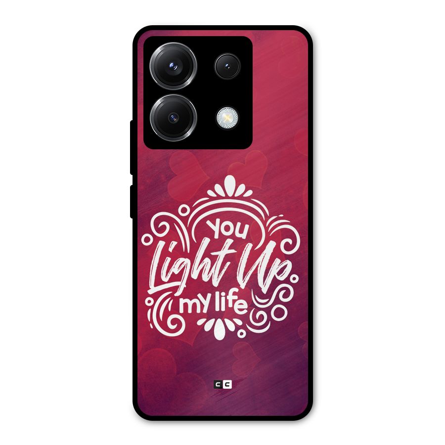 Light Up My Life Metal Back Case for Poco X6