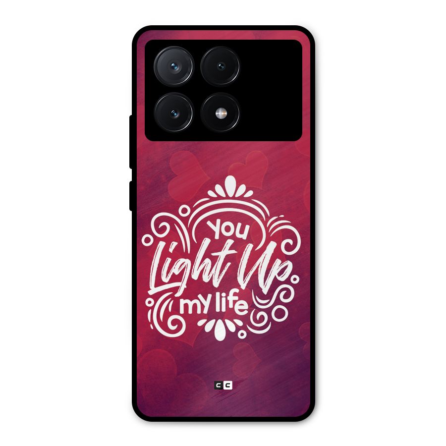 Light Up My Life Metal Back Case for Poco X6 Pro