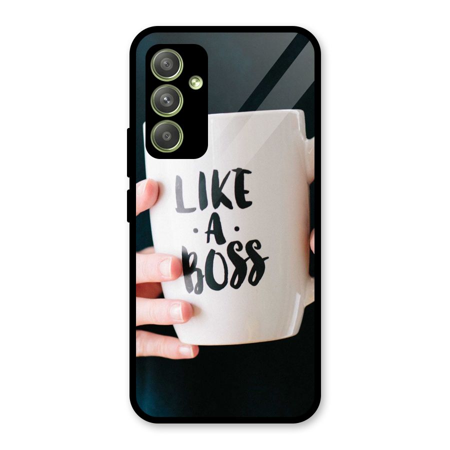 Like a Boss Glass Back Case for Galaxy A54