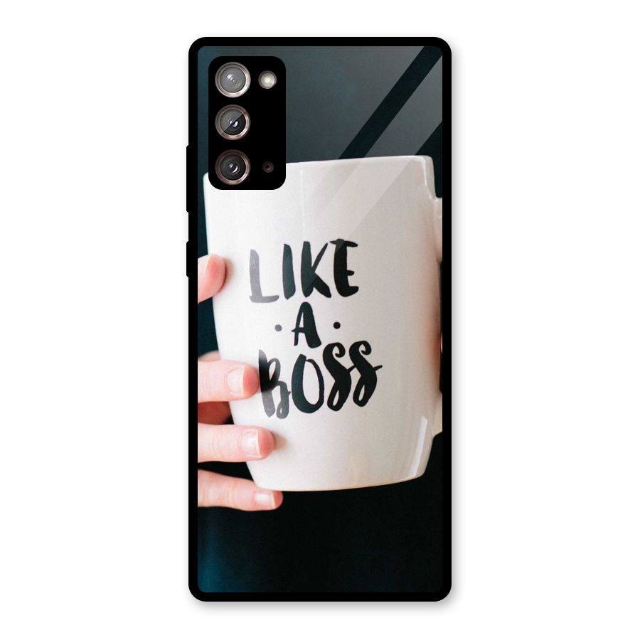 Like a Boss Glass Back Case for Galaxy Note 20