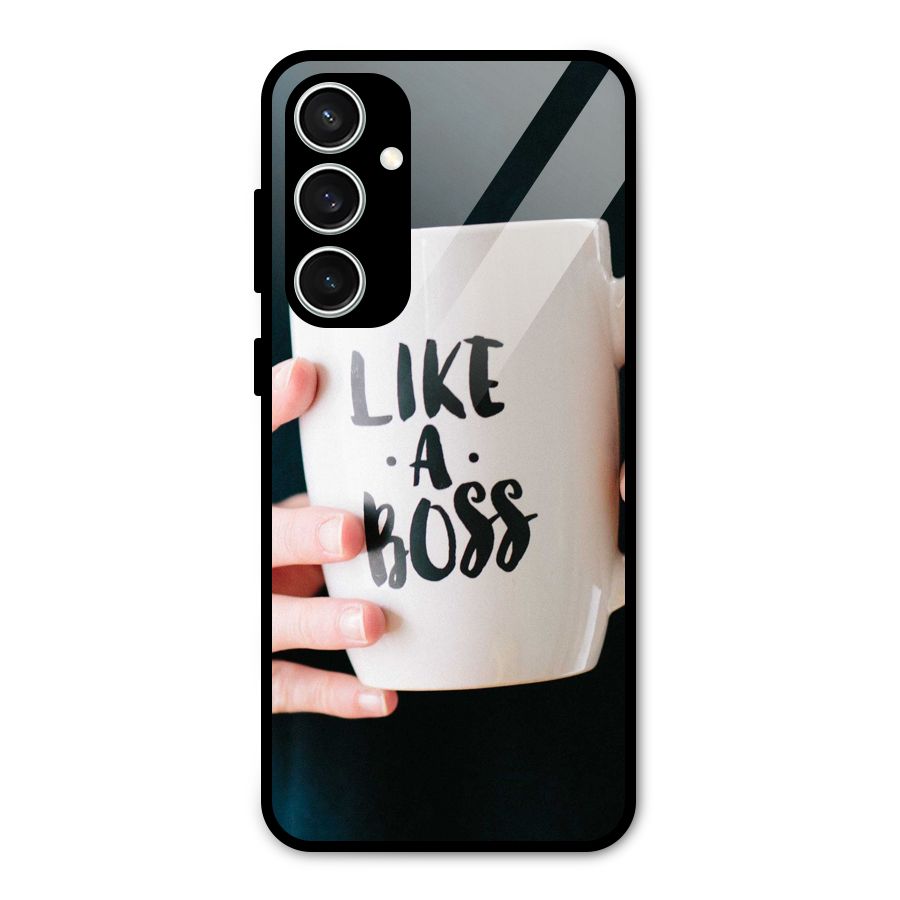 Like a Boss Glass Back Case for Galaxy S23 FE