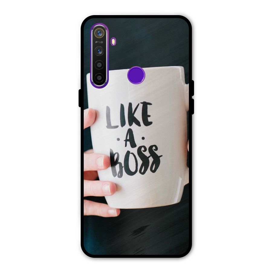 Like a Boss Glass Back Case for Realme 5s