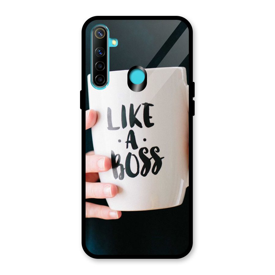 Like a Boss Glass Back Case for Realme Narzo 10