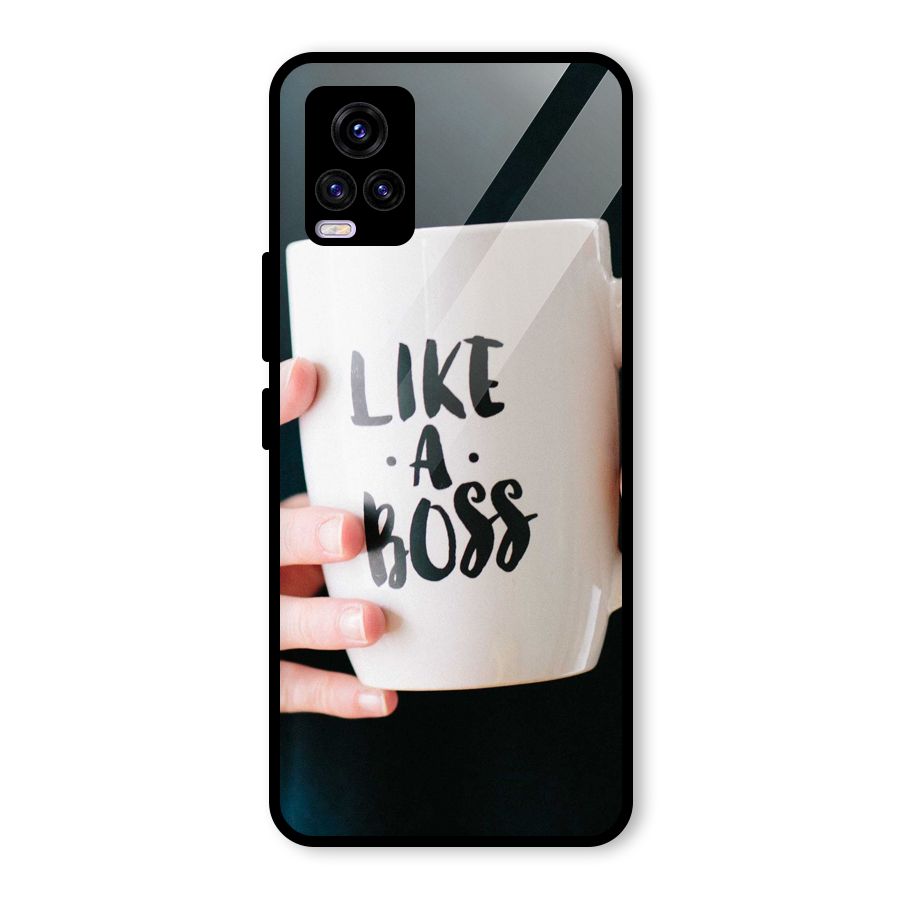 Like a Boss Glass Back Case for Vivo V20 2021