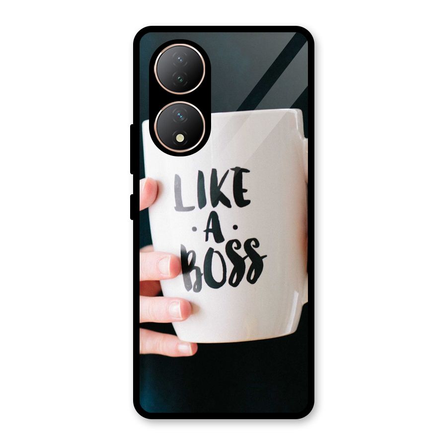 Like a Boss Glass Back Case for Vivo Y100A