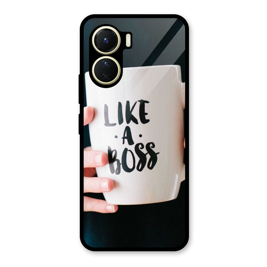 Like a Boss Glass Back Case for Vivo Y56