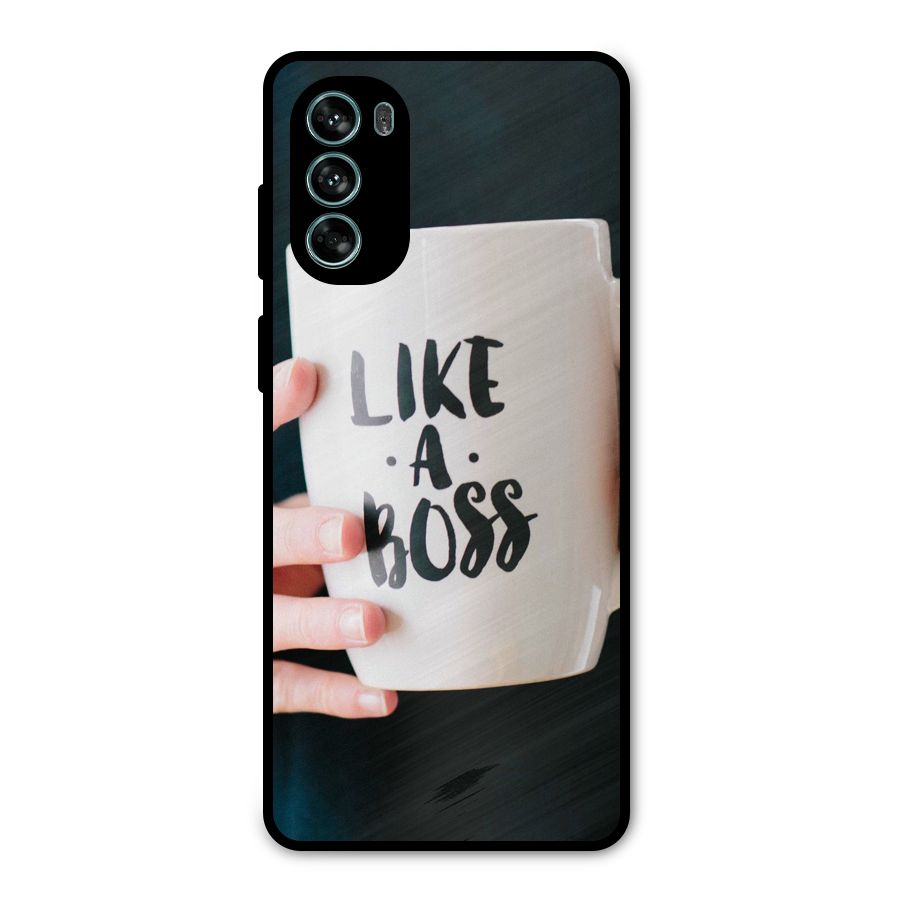 Like a Boss Metal Back Case for Moto G62