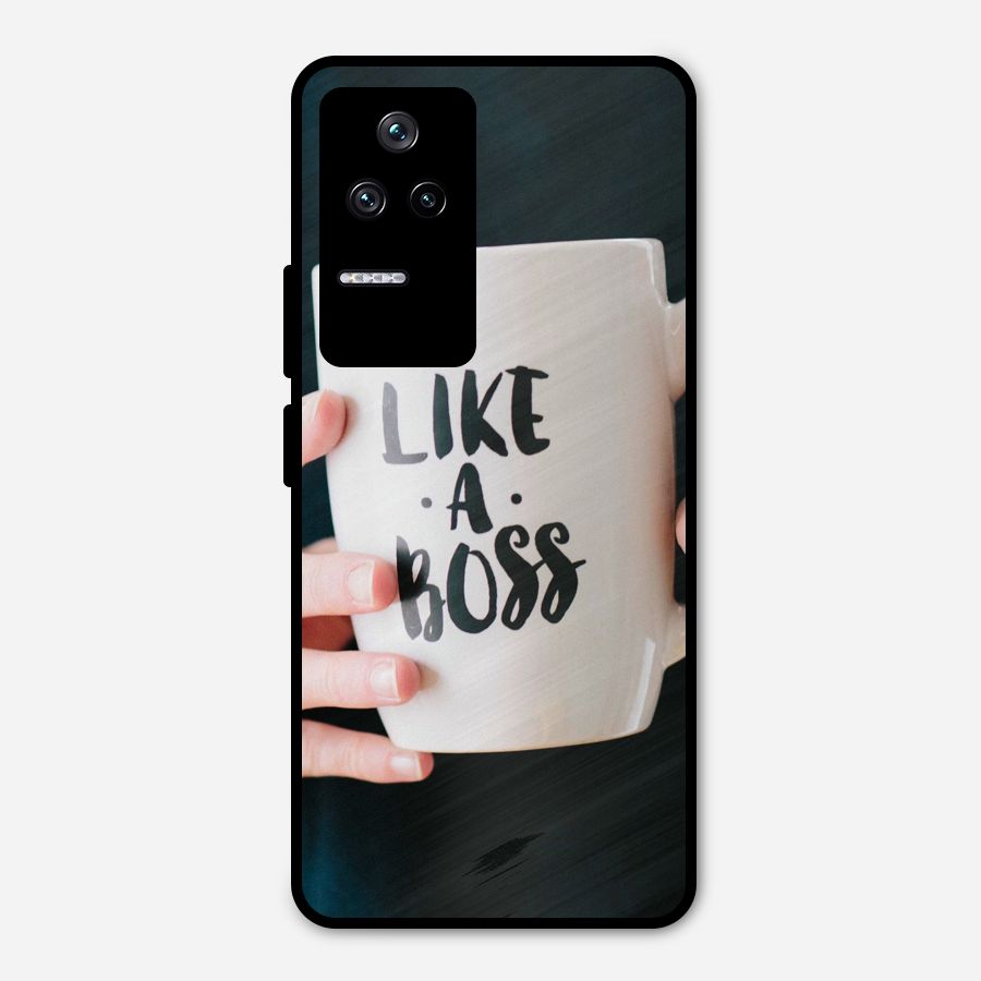 Like a Boss Metal Back Case for Poco F4 5G