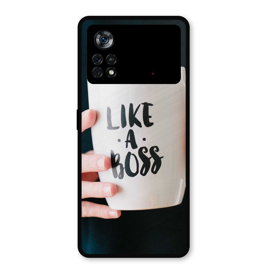 Like a Boss Metal Back Case for Poco X4 Pro 5G