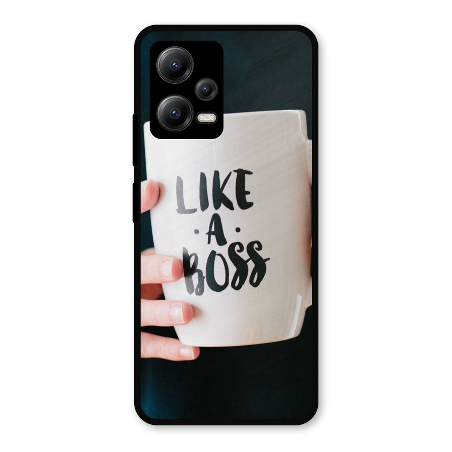Like a Boss Metal Back Case for Redmi Note 12 5G