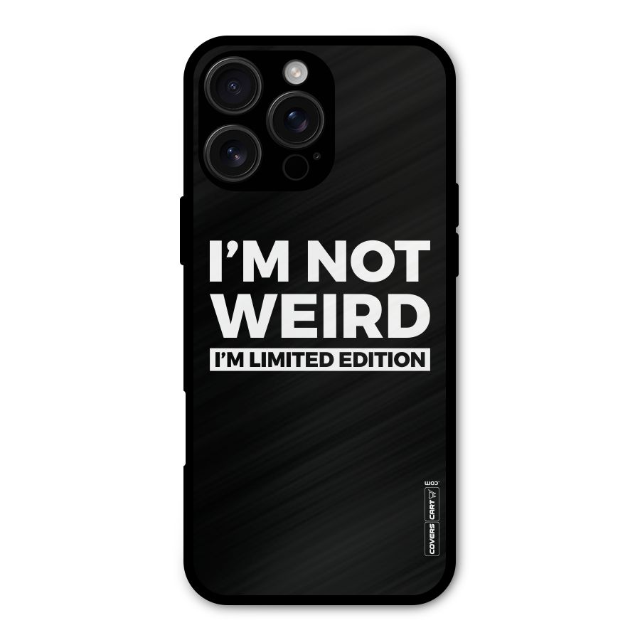 Limited Edition Metal Back Case for iPhone 16 Pro Max