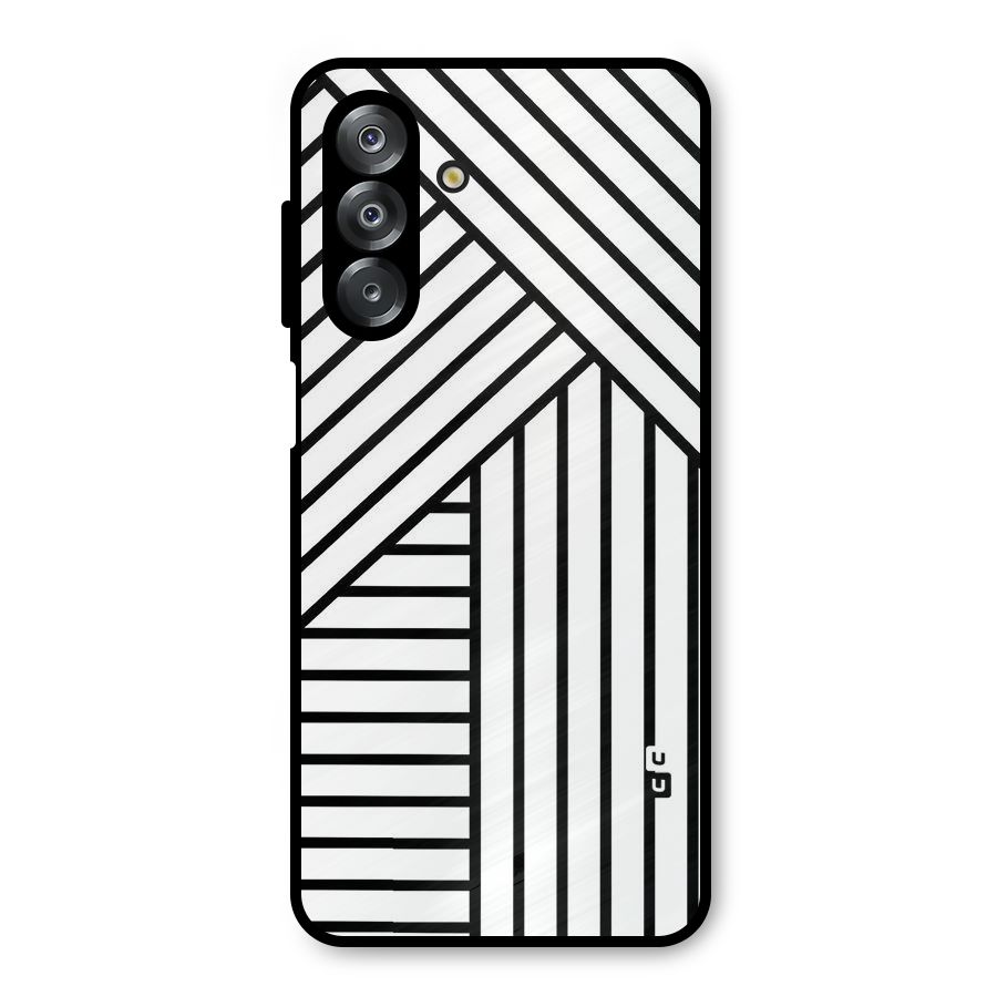 Lines Pattern Stripes Metal Back Case for Galaxy A26