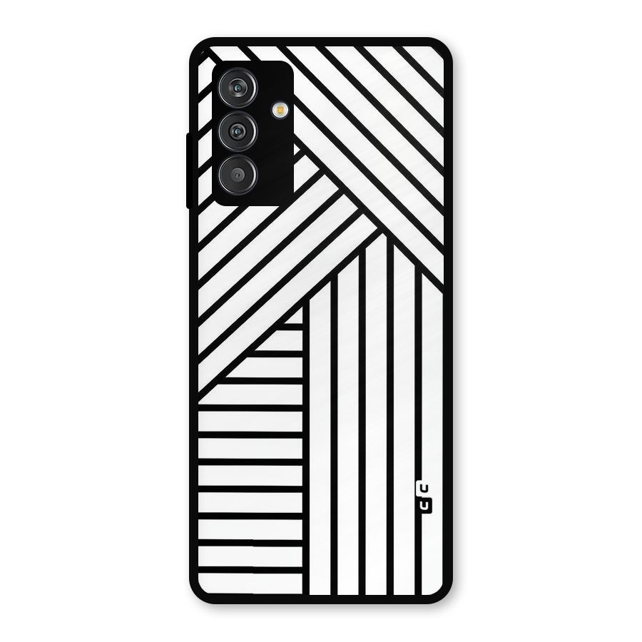 Lines Pattern Stripes Metal Back Case for Galaxy F13