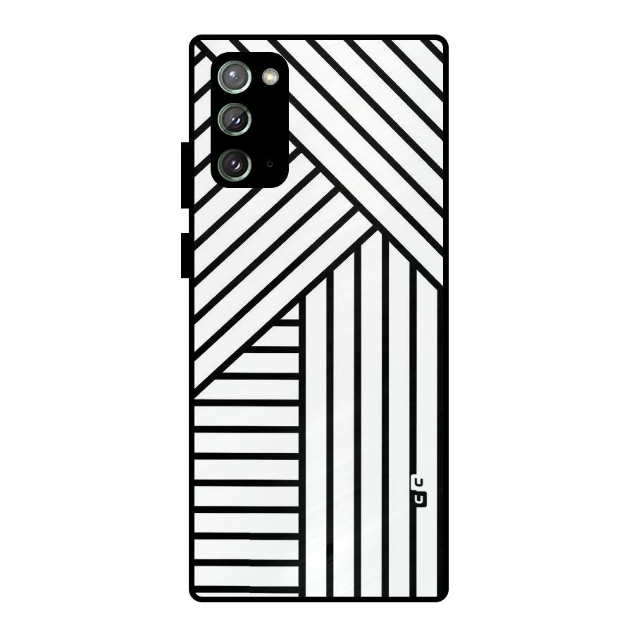 Lines Pattern Stripes Metal Back Case for Galaxy Note 20