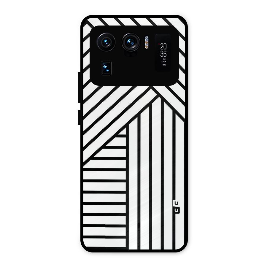 Lines Pattern Stripes Metal Back Case for Mi 11 Ultra