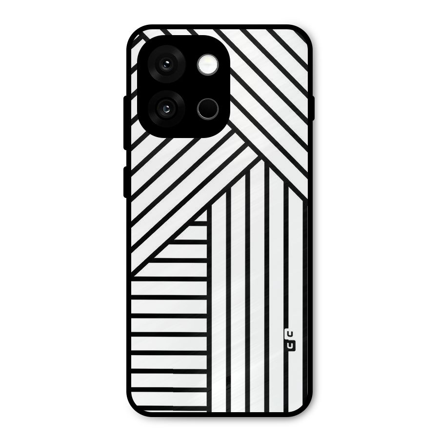 Lines Pattern Stripes Metal Back Case for OnePlus 13s