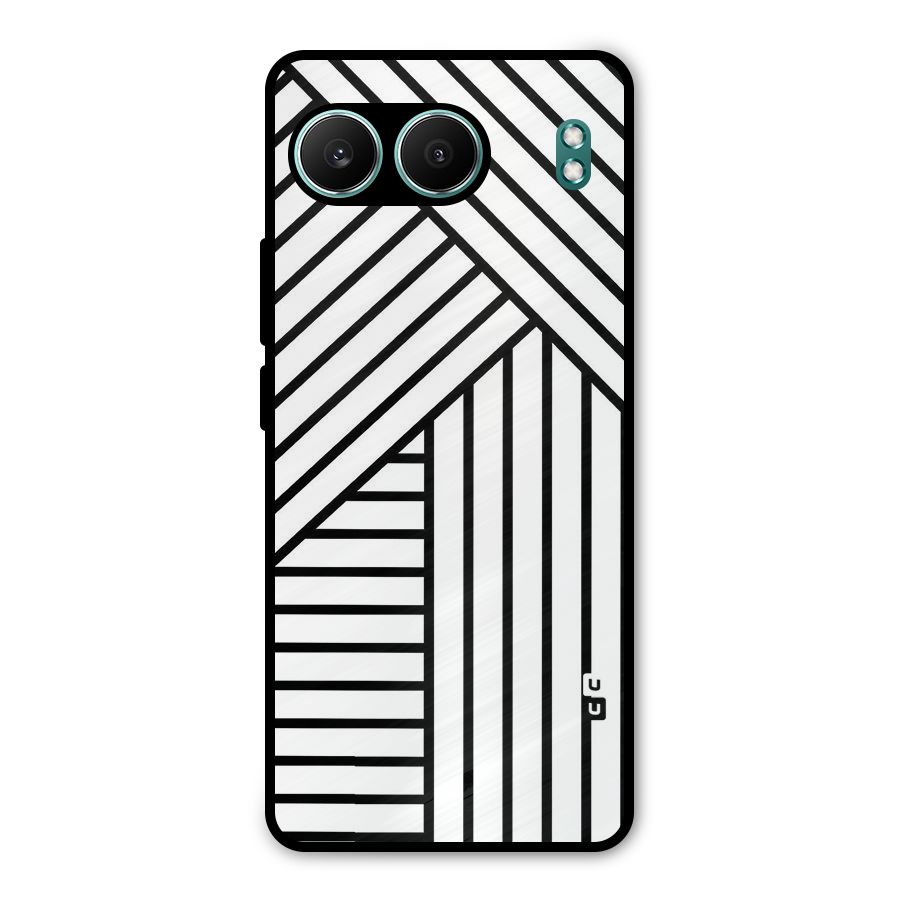 Lines Pattern Stripes Metal Back Case for OnePlus Nord 4