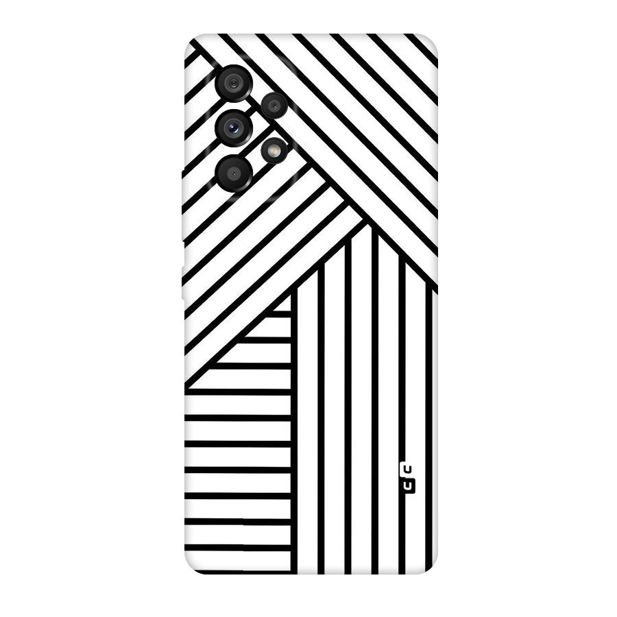 Lines Pattern Stripes Original Polycarbonate Back Case for Galaxy A53 5G
