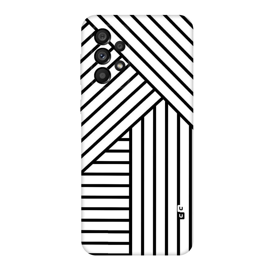 Lines Pattern Stripes Original Polycarbonate Back Case for Galaxy A73 5G