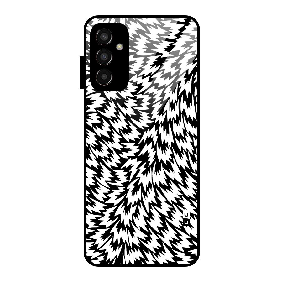 Lion Abstract Art Pattern Glass Back Case for Galaxy F13