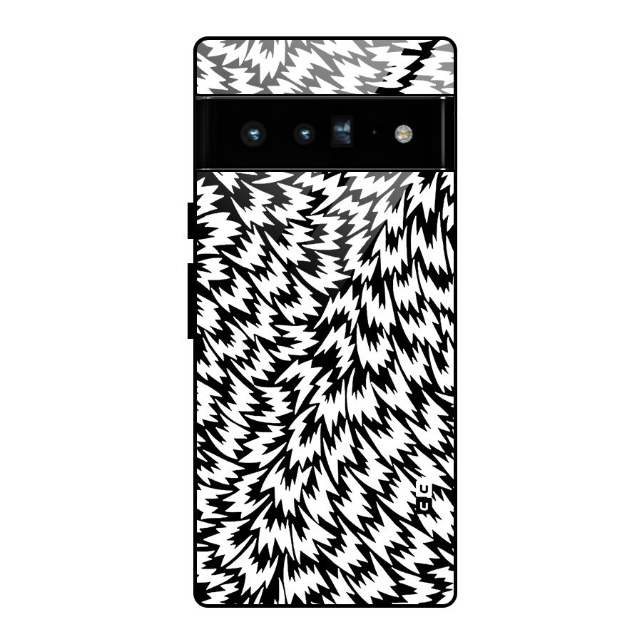 Lion Abstract Art Pattern Glass Back Case for Google Pixel 6 Pro