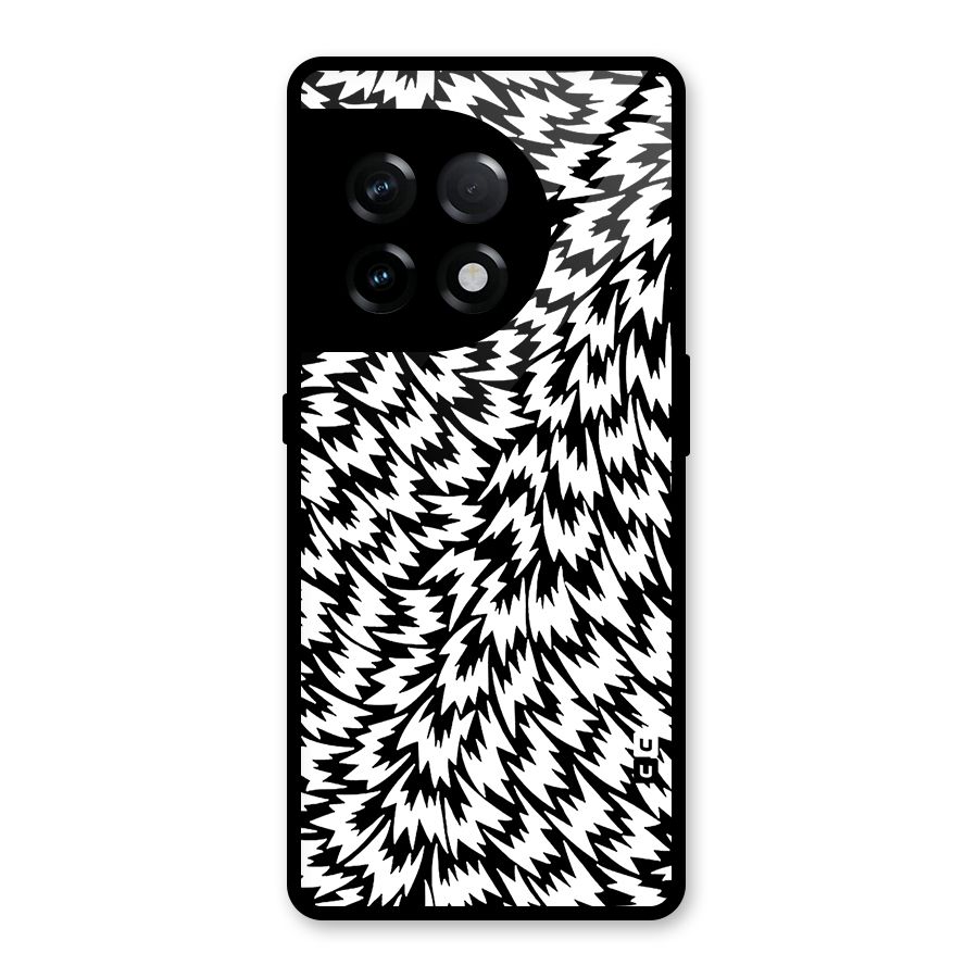 Lion Abstract Art Pattern Glass Back Case for OnePlus 11R