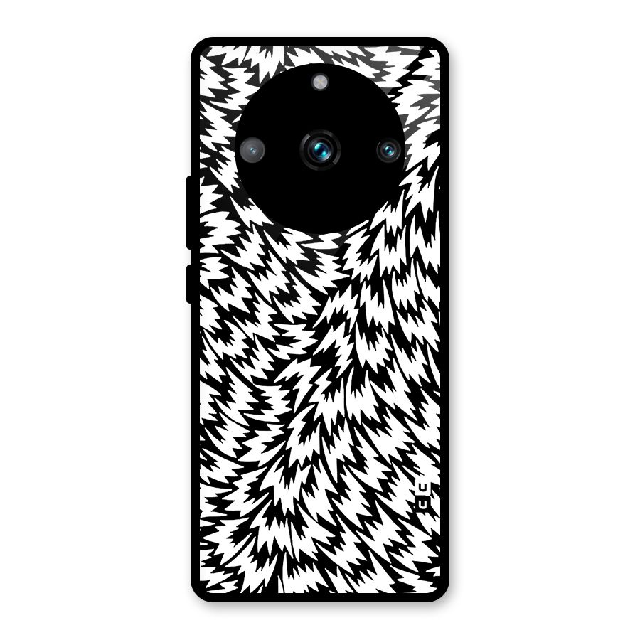 Lion Abstract Art Pattern Glass Back Case for Realme 11 Pro