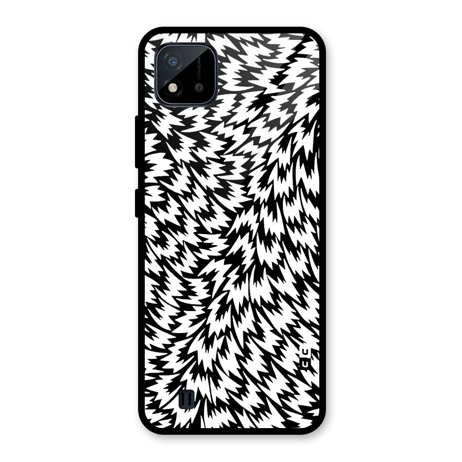 Lion Abstract Art Pattern Glass Back Case for Realme C11 2021
