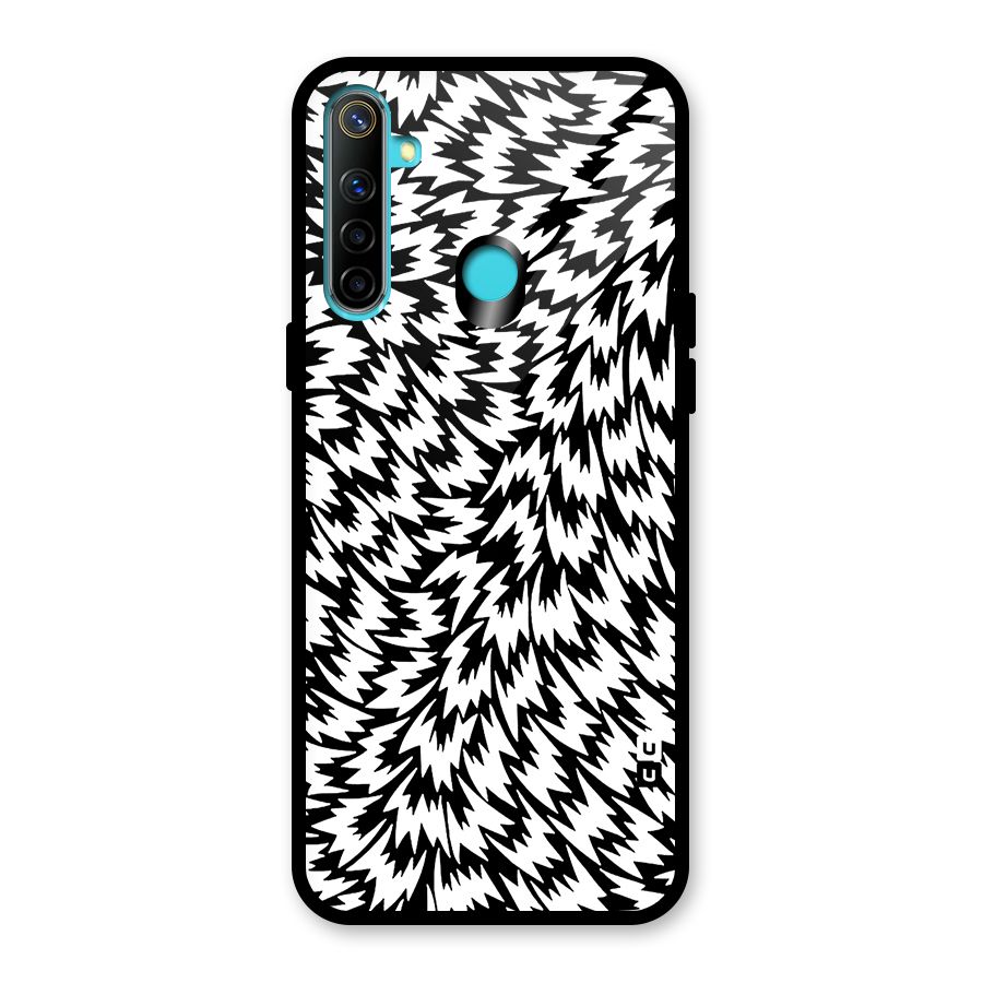 Lion Abstract Art Pattern Glass Back Case for Realme Narzo 10