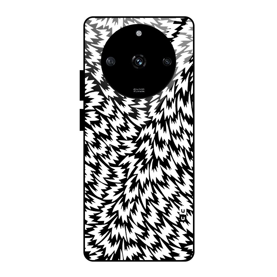 Lion Abstract Art Pattern Glass Back Case for Realme Narzo 60 5G