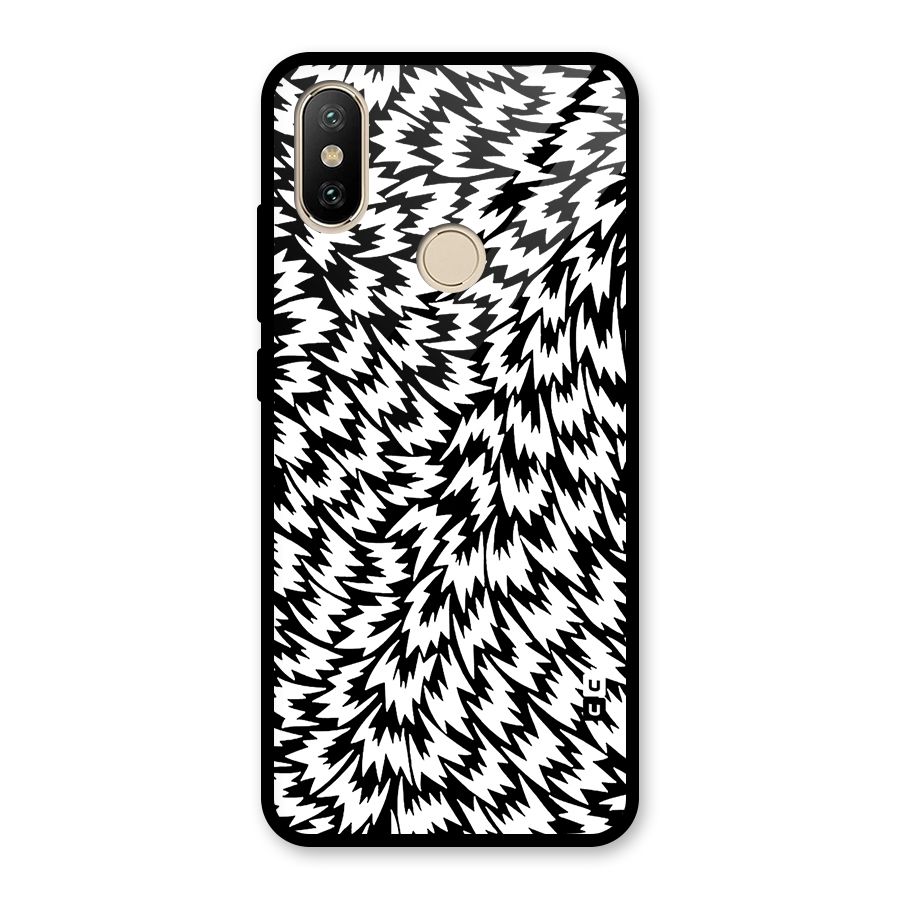 Lion Abstract Art Pattern Glass Back Case for Redmi A2