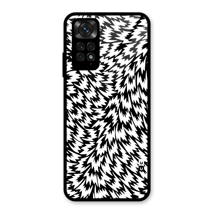 Lion Abstract Art Pattern Glass Back Case for Redmi Note 11S