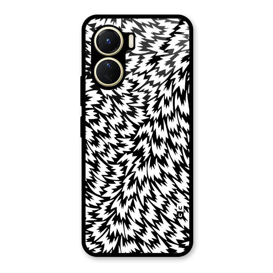 Lion Abstract Art Pattern Glass Back Case for Vivo Y56
