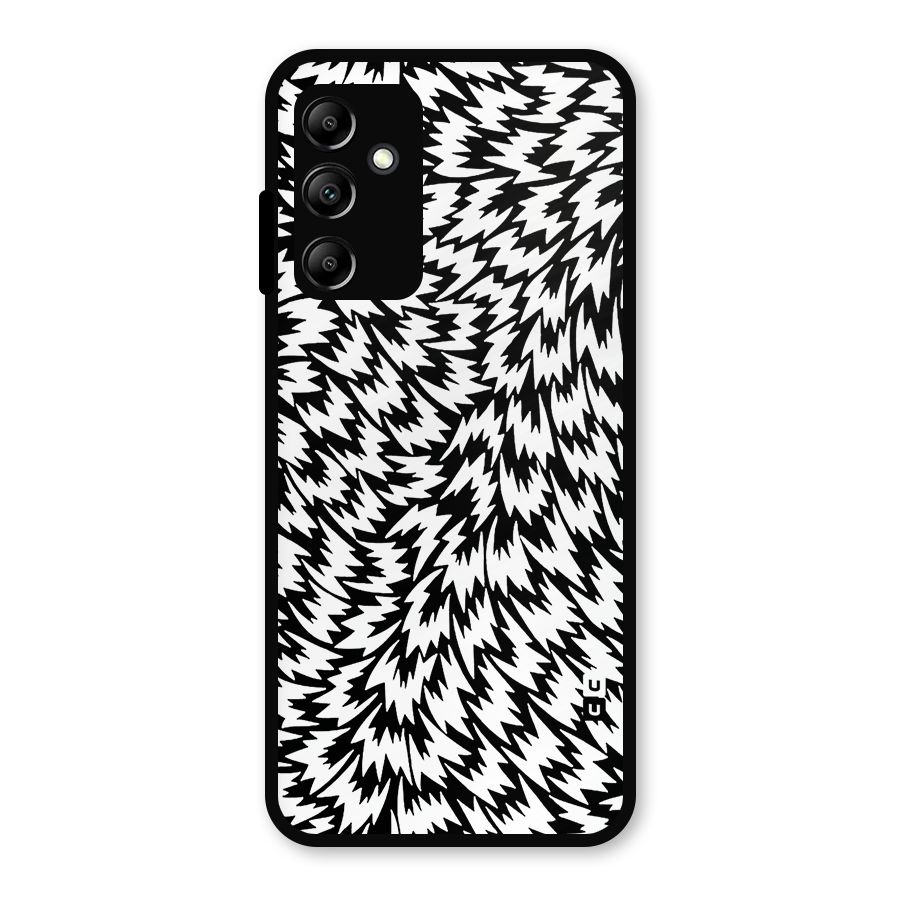 Lion Abstract Art Pattern Metal Back Case for Galaxy A14 5G