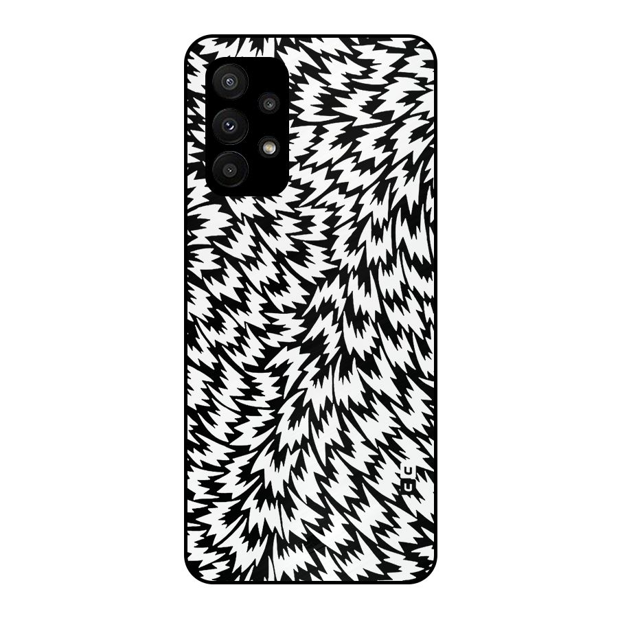 Lion Abstract Art Pattern Metal Back Case for Galaxy A23