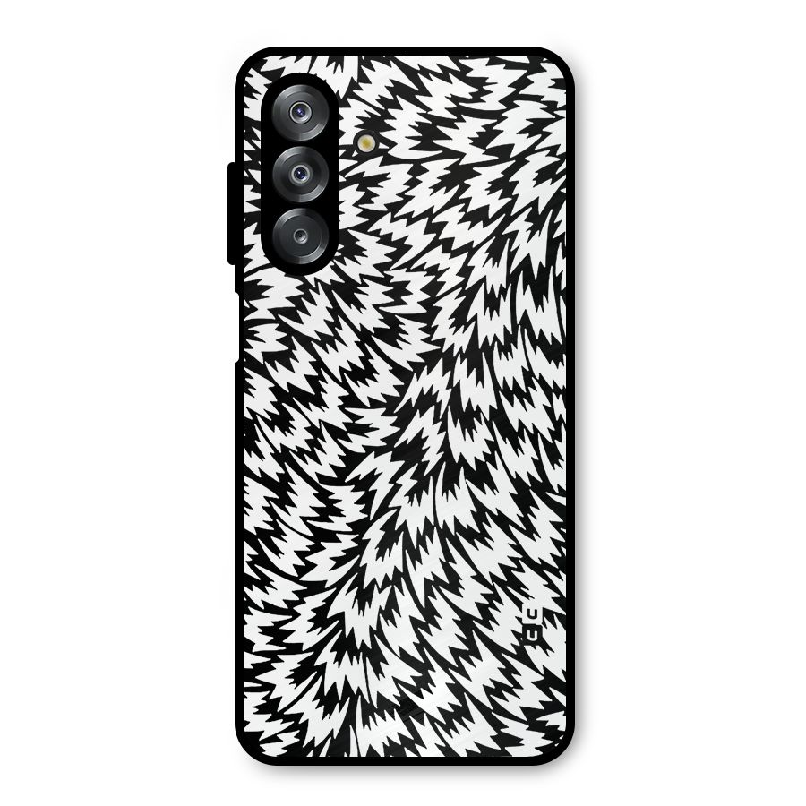 Lion Abstract Art Pattern Metal Back Case for Galaxy A26