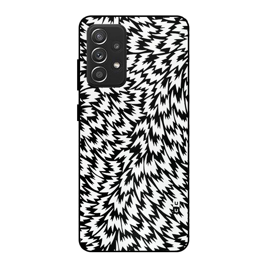Lion Abstract Art Pattern Metal Back Case for Galaxy A52s 5G