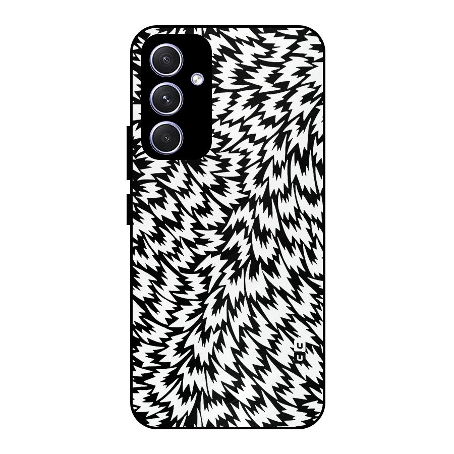 Lion Abstract Art Pattern Metal Back Case for Galaxy A54