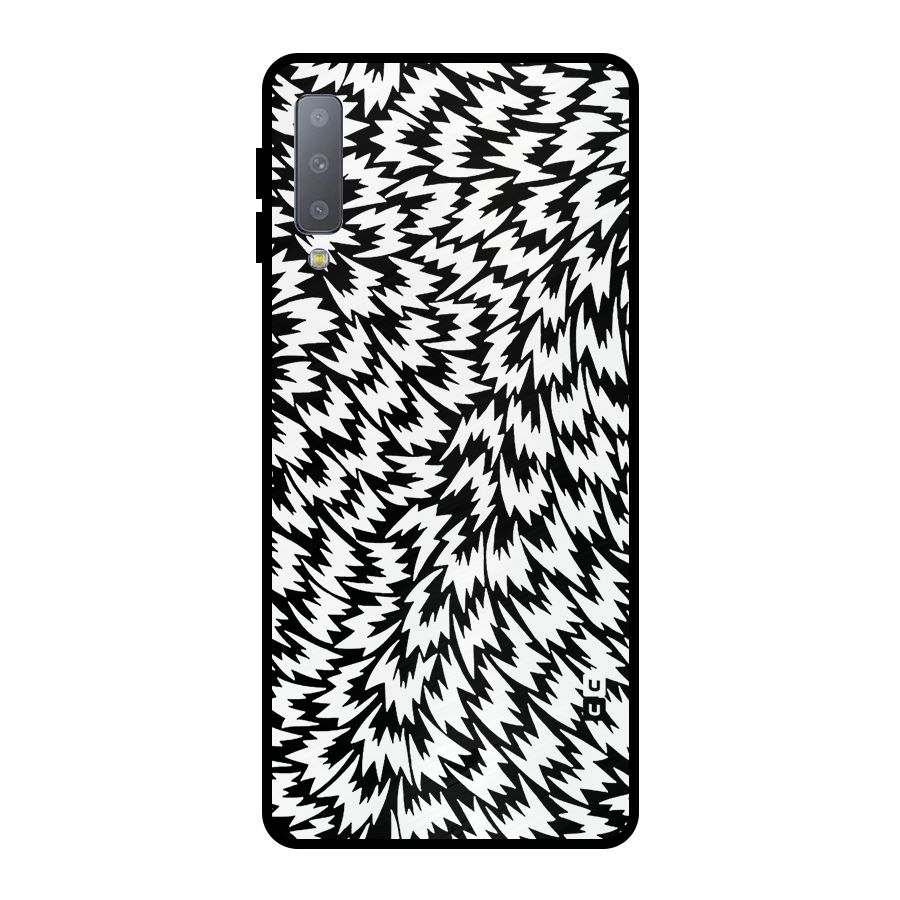 Lion Abstract Art Pattern Metal Back Case for Galaxy A7 (2018)